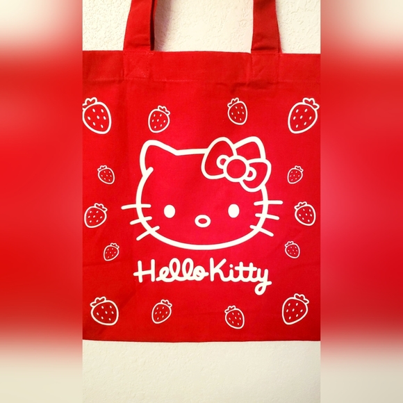 Hello Kitty Bags Hello Kitty Reusable Tote Bag Red Hello Kitty Book